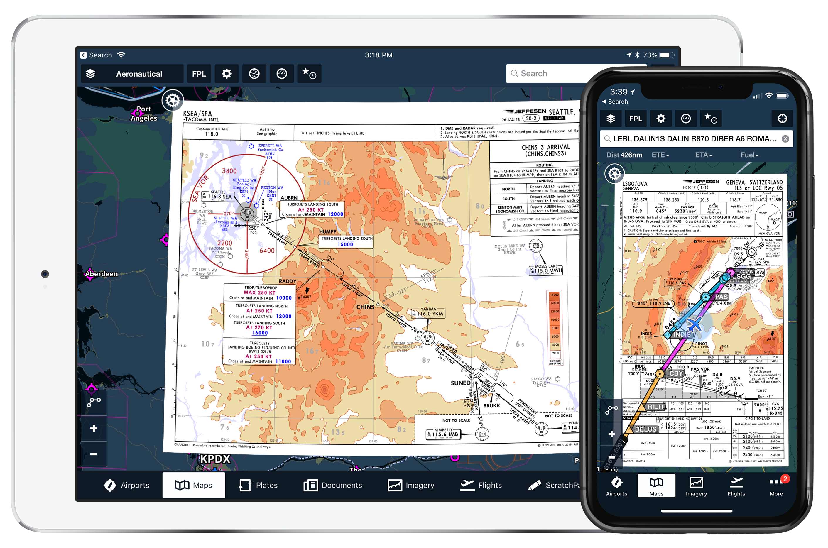 ForeFlight Procedures departures arrivals terminal procedures