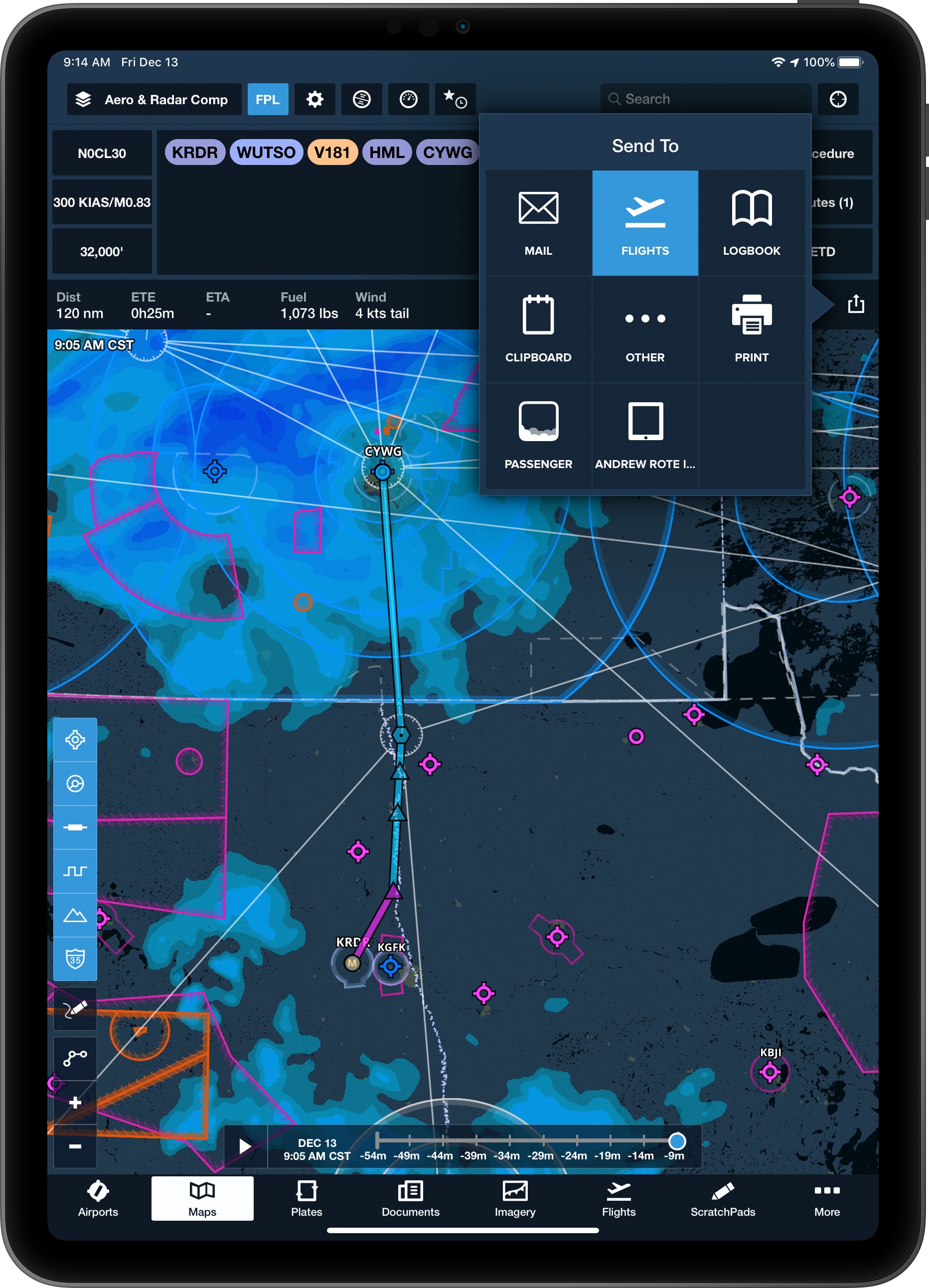 ForeFlight File IFR And VFR Flight Plans
