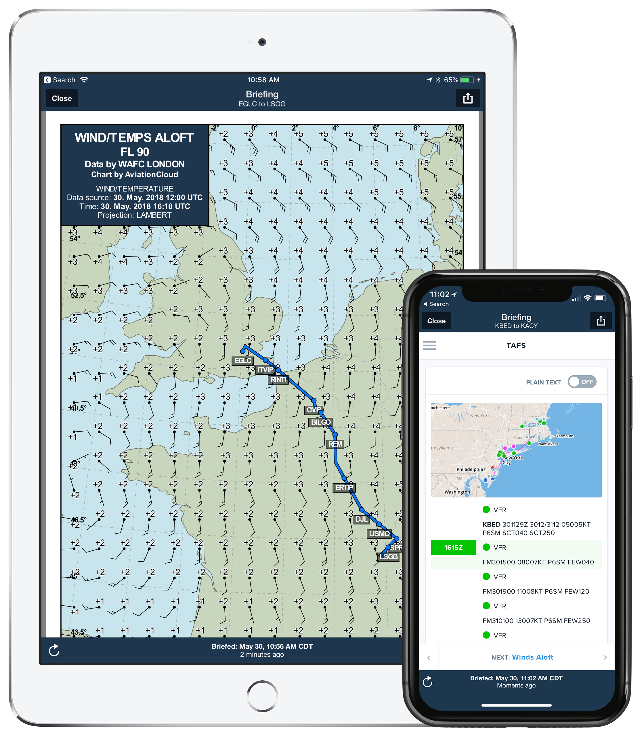 flight travel weather forecast